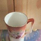 Vintage Dresden China Lemonade Mugs With Flower Detailing Set Of 6 — photo 3
