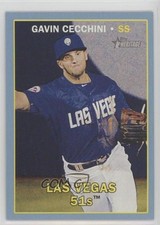 2016 Topps Heritage Minor League Edition Blue 89/99 Gavin Cecchini #136 0f6