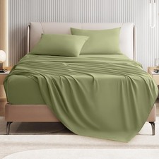 Twin Size 3 Piece Bed Sheet Set - Ultra Imitation Cotton-Premium Breathable ...