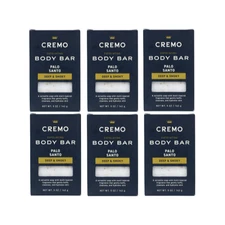 6 Pack Cremo Exfoliating Body Bars, Palo Santo, Lava Rock & Shea Butter, 5 oz