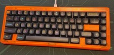 Bauer Lite Tangerine Dynacap EC Mechanical keyboard Wired + GMK MTNU Mictlan