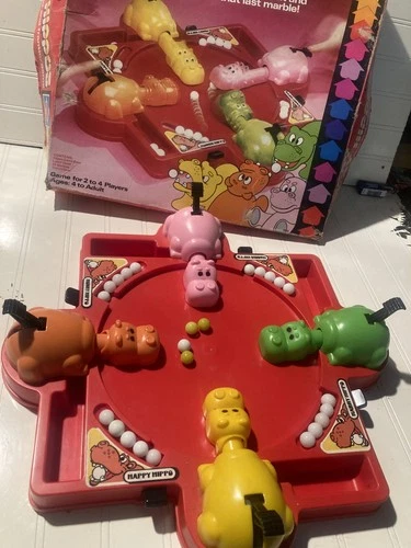 Vintage Hungry Hungry Hippos Hasbro 1978 Game Board Original Box complete