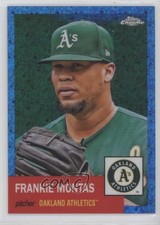 2022 Chrome Platinum Anniversary Blue Mini-Diamond Refractor Frankie Montas 11gl