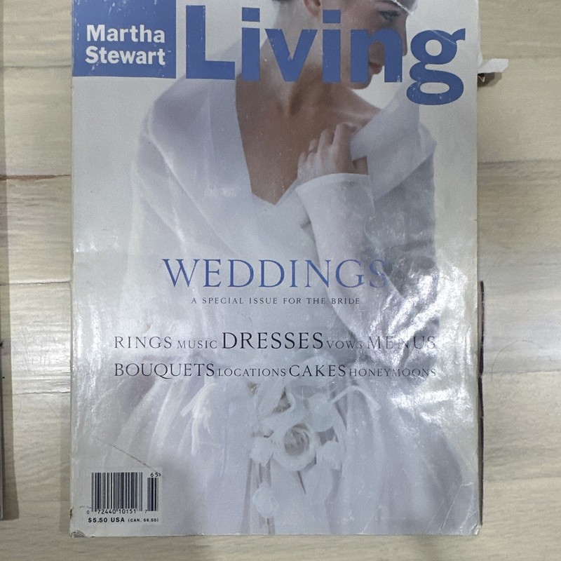 Martha Stewart Living Special Edition Illustrated Weddings Dresses Bouquets Mag…