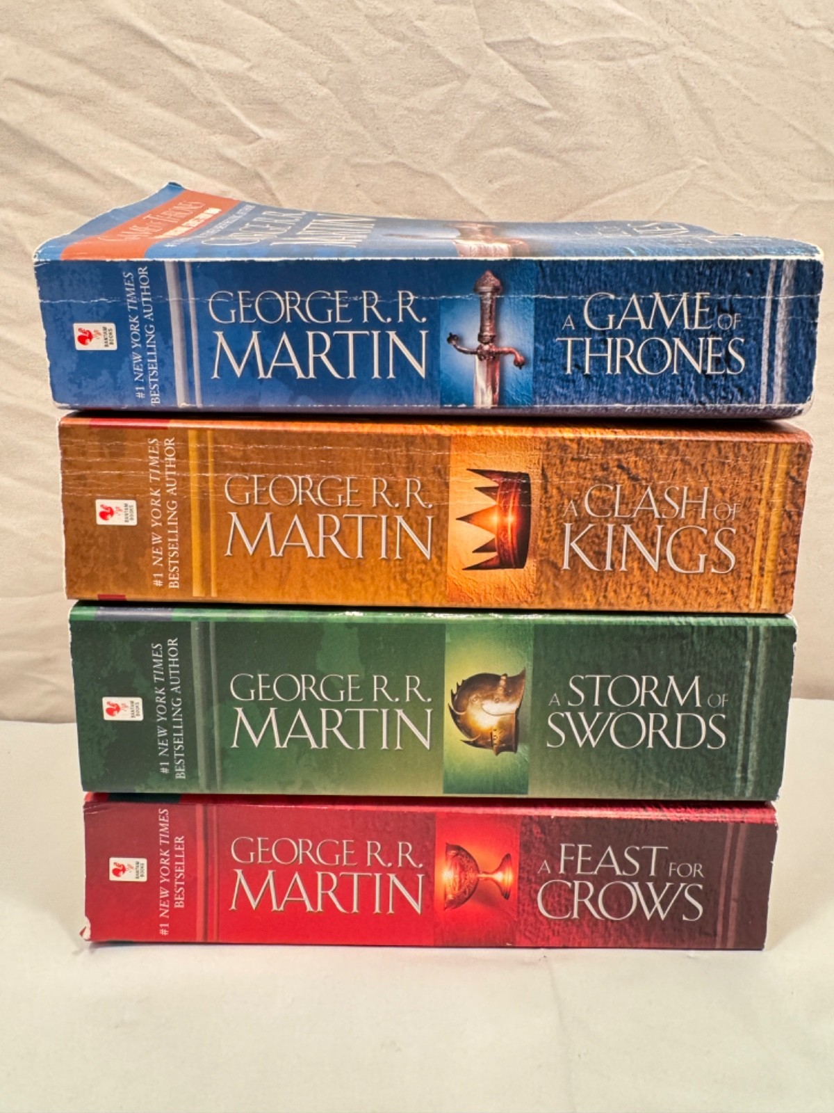 Lot 4 George R. R. Martin Book Lot Song of Ice & Fire Game of Thrones Books 1-4-image