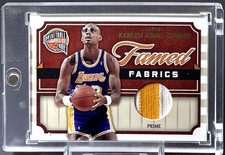 ( /10 ) Kareem Abdul-Jabbar 2009-10 Panini Hall of Fame Fabrics Prime Lakers SSP