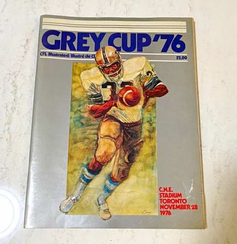 CFL Grey Cup '76 Game Program Nov 28 1976 CNE Stadium- Rare in this condition 