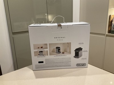 Nespresso Pixie Original von DeLonghi - schwarz/silber - gebraucht - siehe Beschreibung 