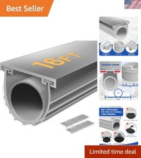 16Ft Heavy-Duty Weather Stripping Seal for Garage Doors - Insulated  Durable