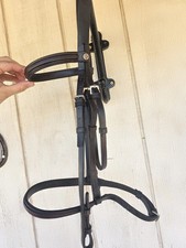 Courbette English Snaffle Bridle w/ Browband in Black