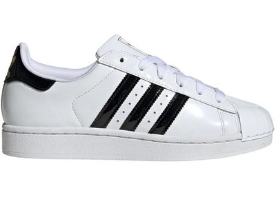 Size 9.5 - adidas Superstar II White Black Gold Metallic (Women's) JS4010