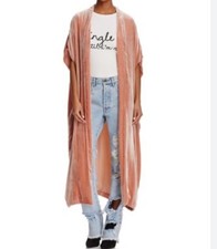 Abrigo plumero de terciopelo abierto Alice + Olivia Jordana para mujer seda talla grande XS