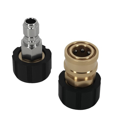 #ad #ad Brass Pressure Washer Coupler Fitting Adapter Connect M22 14mm to 3 8in 5000 PSI $23.52