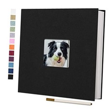 Large Photo Album Self Adhesive for 4x6 8x10 Pictures 11"x10.6" 40Pages black