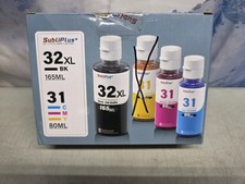 31 32XL Ink Bottle Set Refill for HP Smart Tank 5000 7301 NO YELLOW