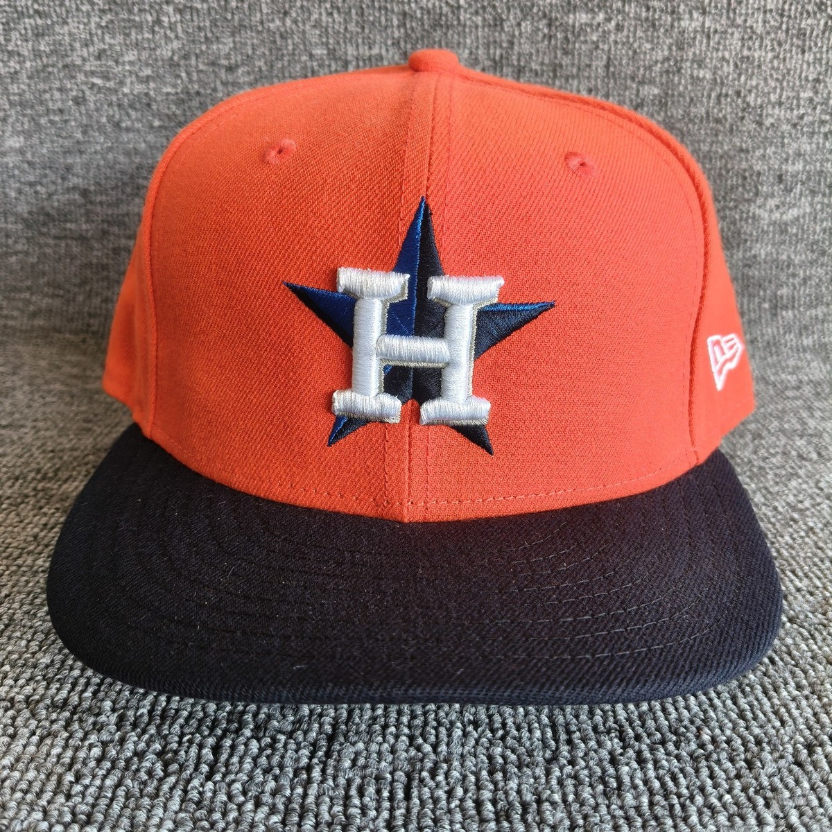 New Era Houston Astros 59FIFTY Fitted Hat Orange Navy 7 1 8 MLB