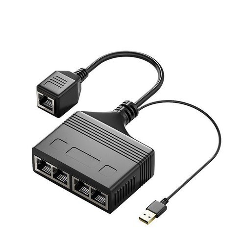 Splitter Ethernet RJ45 Cable Adapter 1 Male To 3/4 Female Port LAN Network - Afbeelding 13 van 14