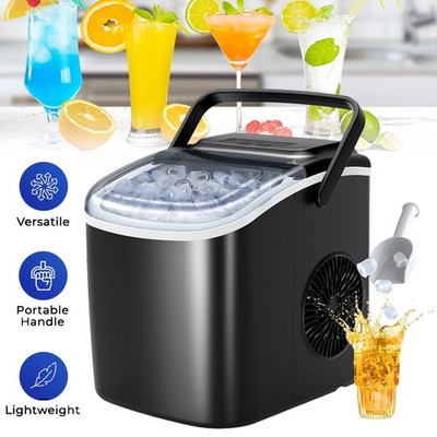 Eiswürfelmaschine Klein 1,3L Ice Cube Maker Eiswürfelbereiter Selbstreinigende