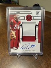 2022 Panini National Treasures-Danny Gray Black RPA RC Patch Auto /5 #188