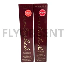 X2 Wander Beauty Unleashed Volume & Curl Mascara Tarmac Black .12 fl oz NIB