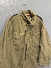 Vintage 70 s US Army M-65 Olive Green Field Jacket Size Medium Regular