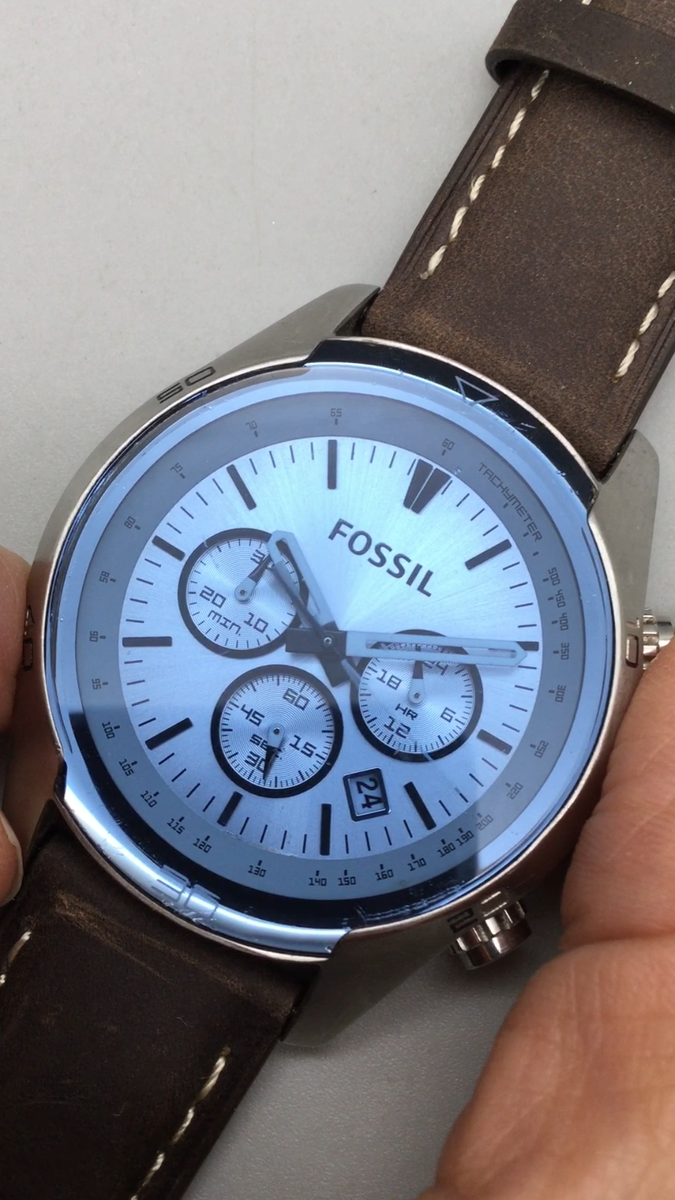Fossil Coachman Chronograph CH2564 Watch Mens 44mm Blue Dial New