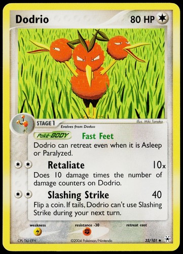 Dodrio 33/101 Uncommon Hidden Legends Pokemon Lightly Played