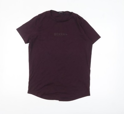 Basic-T-Shirt Damen UK Größe M Boxraw Lila