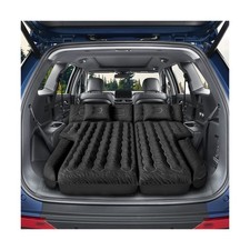 Inflatable SUV Air Mattress Bed, Flocking Car Camping Sleep w/ Pump