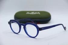 NEW ANNE & VALENTIN DJANGO 9A03 BLUE ROUND AUTHENTIC FRAMES EYEGLASSES 48-22