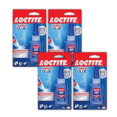 4 packs - Loctite 1365882 Liquid Professional Super Glue 20-Gram Bottle