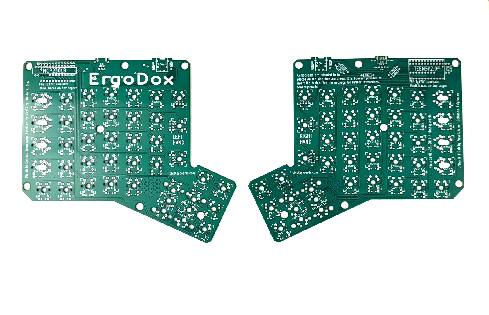 ErgoDox Keyboard PCB