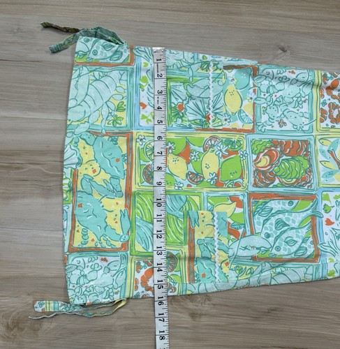 Lilly Pulitzer Girl's Lemon Lime Fish Crab Lobster Shift Dress Perf Cond Size 7 - Picture 9 of 12