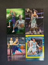 (4) LaMelo Ball RC Chronicles Essentials Green Luminance Bronze Hoops Yellow