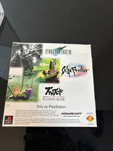 Final Fantasy Tactics - Sony PlayStation 1 nur Disc und Handbuch - Bild 3 von 3