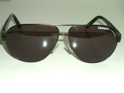 CARRERA 13 WEQ8H 60[]11 135 VIOLET TONE LENS SLEEK BLACK AVIATOR SUNGLASSES