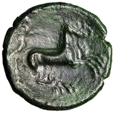 King of Syracuse: Hiketas II "Kore & Nike Driving Biga" Fine