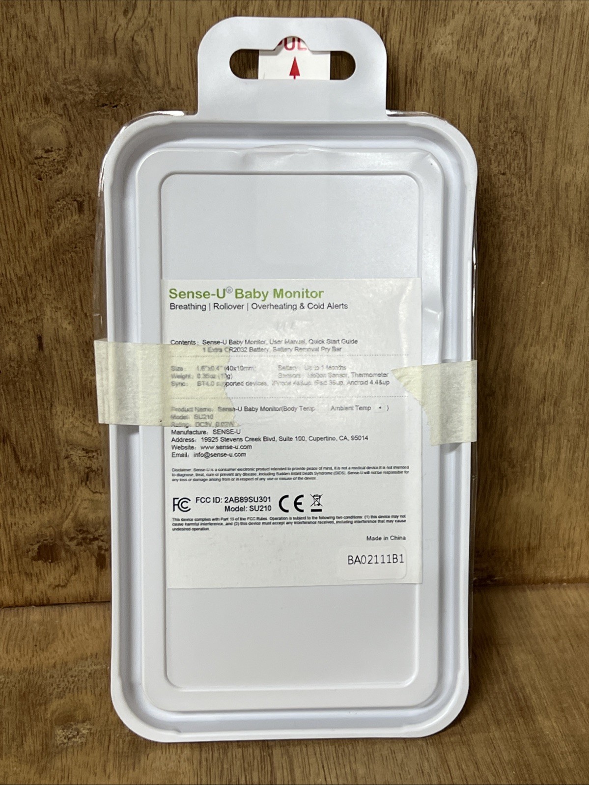 Sense-U Smart Baby Monitor Body Movement, Temperature, Rollover Bluetooth