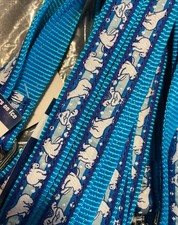 Dog Leash 4 Feet Long, 5/8 Inch Thick Blue Polar Bears In Snow