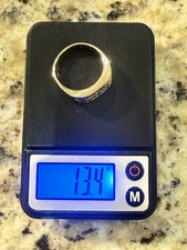 Solid 14KT Yellow and White Gold 13.4grams Real Diamonds Men s Ring Size 10.5