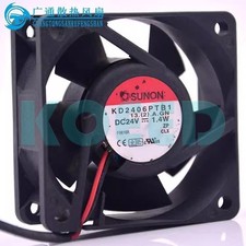 SUNON KD2406PTB1 6025 DC24V 2.6W 6CM 2-Wire Server Cooling Fan