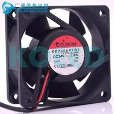 SUNON KD2406PTB1 6025 DC24V 2.6W 6CM 2-Wire Server Cooling Fan