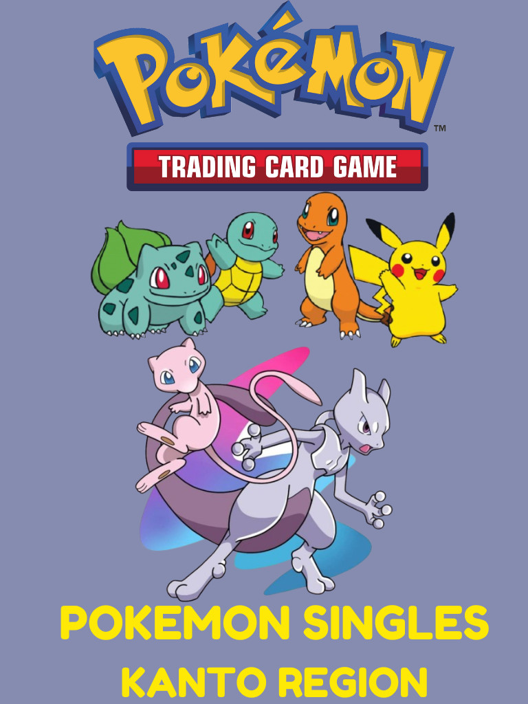 Pokemon Kanto Region Singles: Choose Your Card! - Different Sets - Pick Your Fav