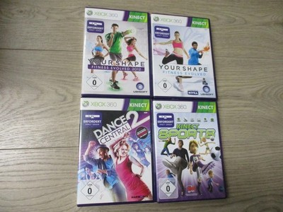 Kinect Sports + Dance Central 2 + Your Shape + Your Shape 2012 für XBOX 360