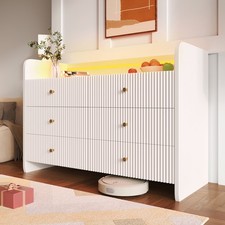 6-Drawer Sideboard Storage Chest of Drawers for Living Room Bedroom Dining Room