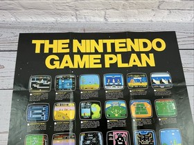 Original Nintendo NES 1986 The Game Plan Poster 15X11 in Size, R.O.B. the Robot 
