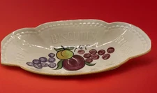 Los Angeles Potteries Serving Dish Breads, Buns, Biscuits, Rolls Vintage Grapes
