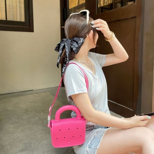 Anti-slip EVA Handbags With Hole Adjustable straps Small Shoulder Bag Travel - Picture 8 of 19