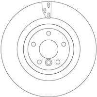 2Er-Set 2Er Set Bremsscheibe TRW DF6969S Jaguar GX732A315BC Jaguar T4N1744