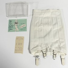 Vintage 1960s Society Girl Petite Helanca Garter Girdle w/ Box Card Receipt RARE